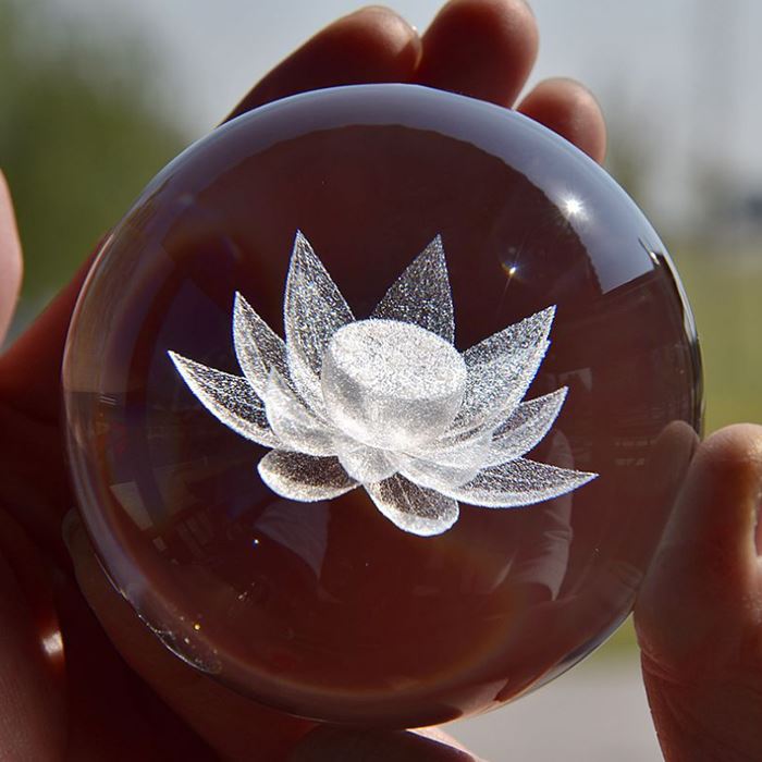 স্বচ্ছ কাচের বল