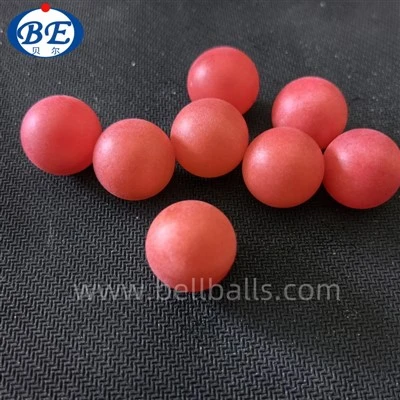 20mm পালিশ লাল ফাঁপা প্লাস্টিক বল